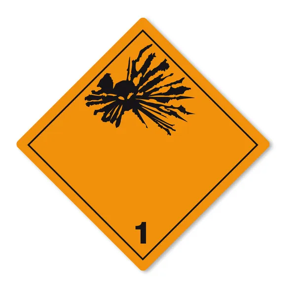 Gefährliche Stoffe Zeichen Symbol entzündlicher Schädel radioaktiver Sprengstoff — Stockvektor