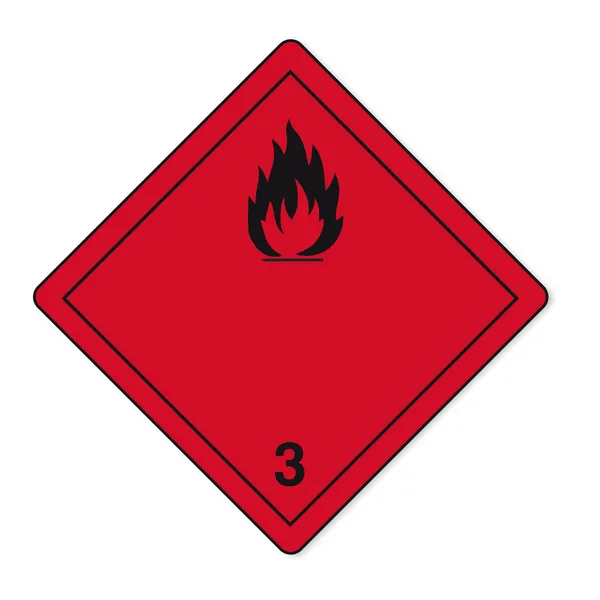 Gefahrstoffe Zeichen Symbol entzündliche Schädel radioaktive Gefahr Feuer — Stockvektor