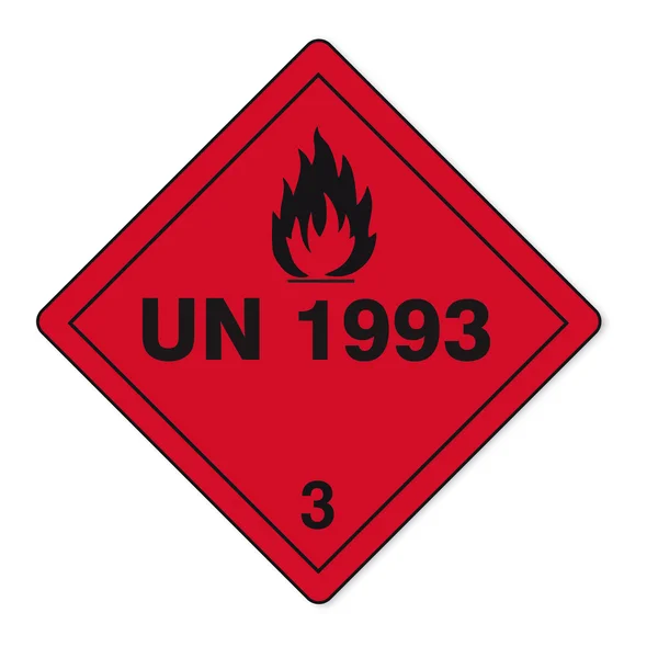 Substâncias perigosas sinais ícone inflamável crânio perigo radioativo fogo — Vetor de Stock