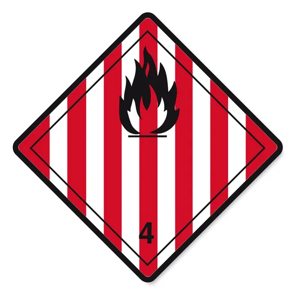 Tehlikeli maddelerin işaretleri simgesi yanıcı kafatası radyoaktif tehlike ateş — Stok Vektör