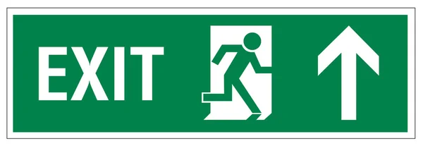 Segnali di soccorso icona uscita uscita porta figura di emergenza — Vettoriale Stock