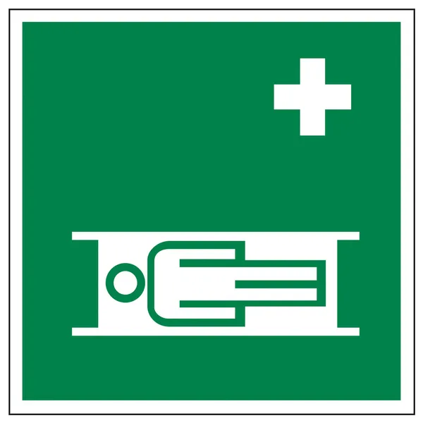 Sinais de resgate ícone saída emergência desgaste doente — Vetor de Stock