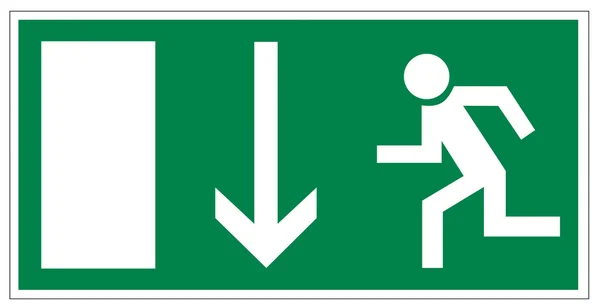 Rescue signs icon exit emergency exit figure door — Stock Vector