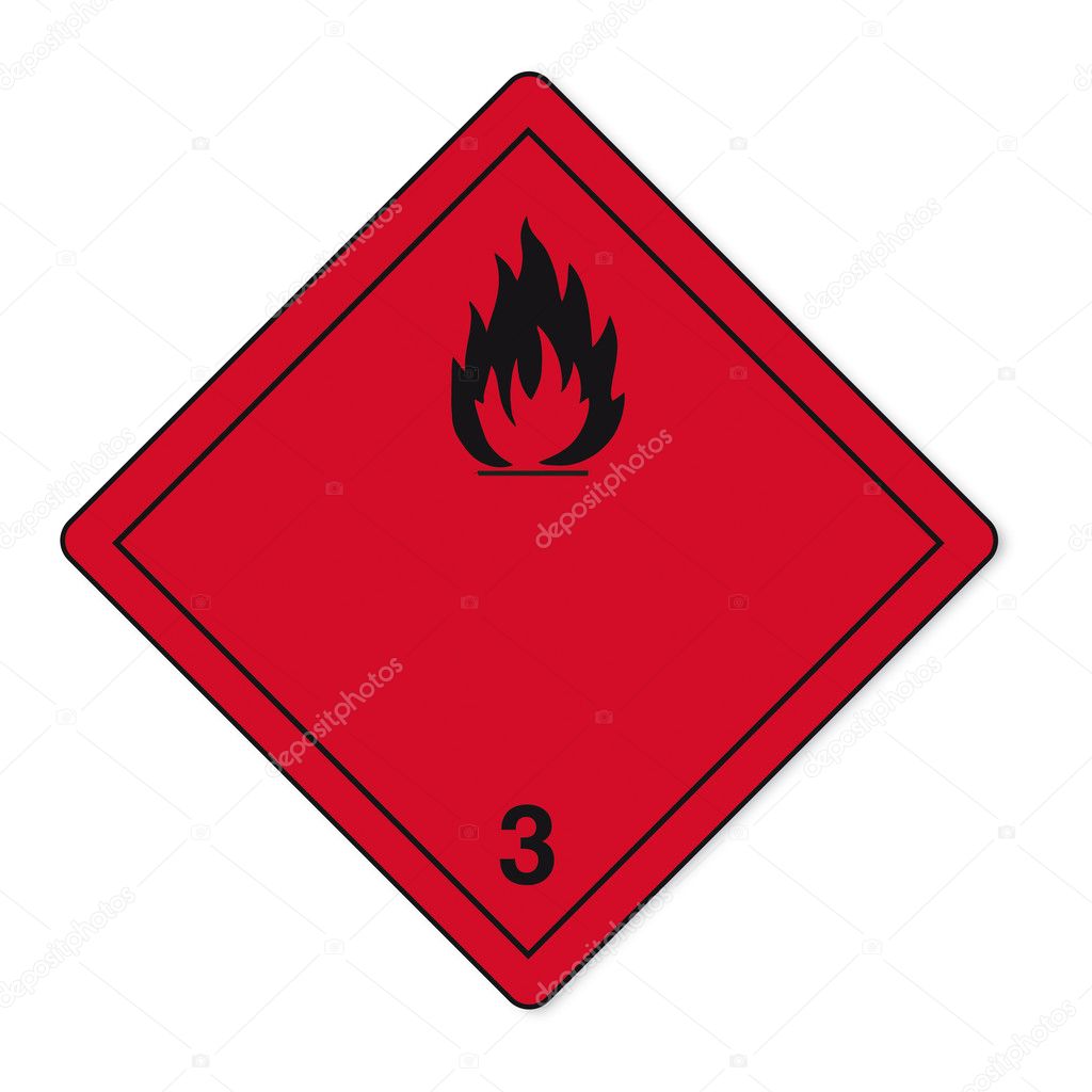 Hazardous substances signs icon flammable skull radioactive hazard fire