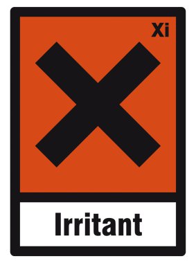 Safety sign danger sign hazardous chemical chemistry irritant clipart