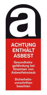 Asa asbest asbestos asbestosis sticker label sing ico hazard symbolactive hazard corrosive clipart