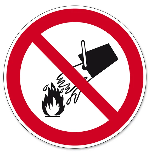 Zakazu znaki bgv ikona piktogram gasić wodą, zabronione — Wektor stockowy