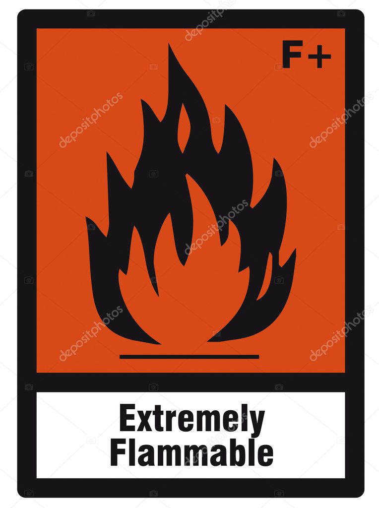 danger flammable sign