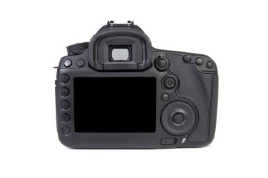 Digital dslr Camera body back view clipart