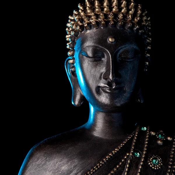 Socha Buddhy, záře — Stock fotografie