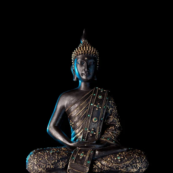 Buddha staty med glöd — Stockfoto