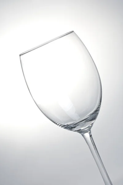 Víno glas na šedé backgorund — Stock fotografie