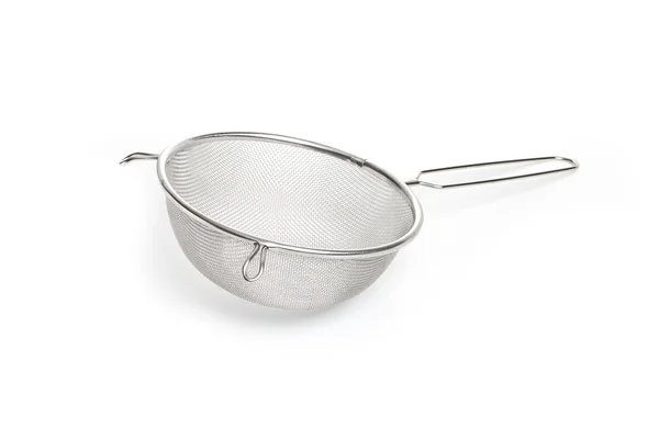 Metal gümüş kevgir yemek pişirme — Stok fotoğraf