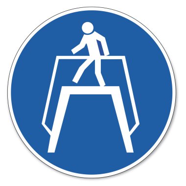 Commanded sign safety sign pictogram occupational safety sign transition use clipart