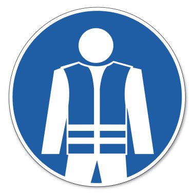 Commanded sign safety sign pictogram occupational safety sign warning safety vest clipart