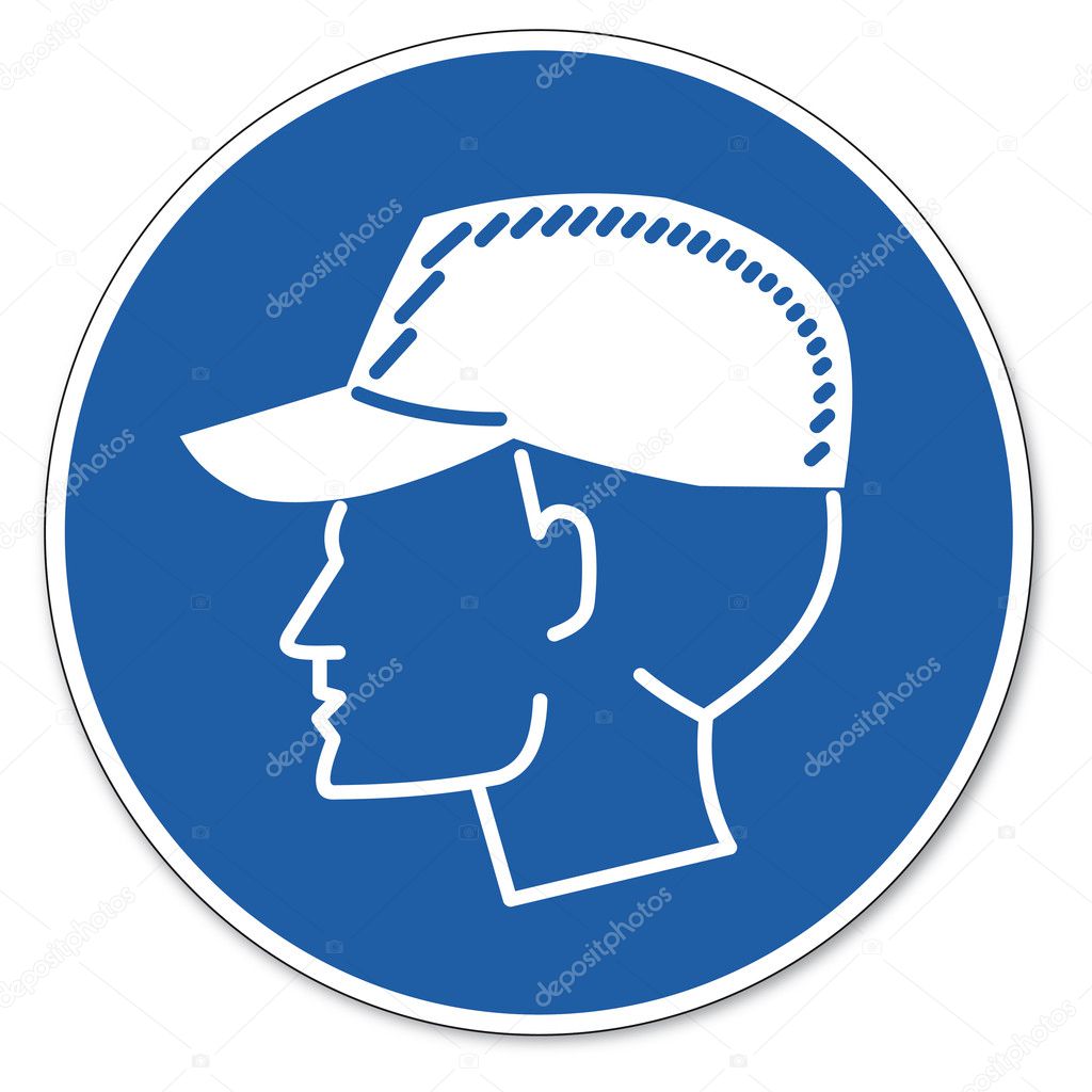 Commanded sign safety sign pictogram occupational safety sign Wear bump caps