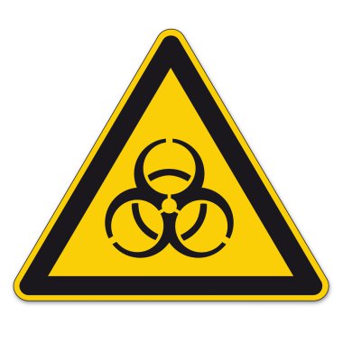 Safety signs warning sign vector pictogram icon biohazard viruses bacteria disease clipart