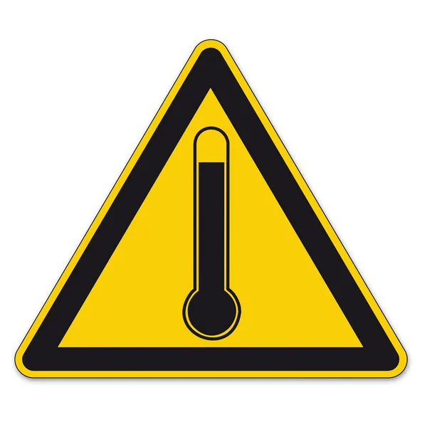 Danger High Temperature Thermometer Fire Vector Illustration Stock