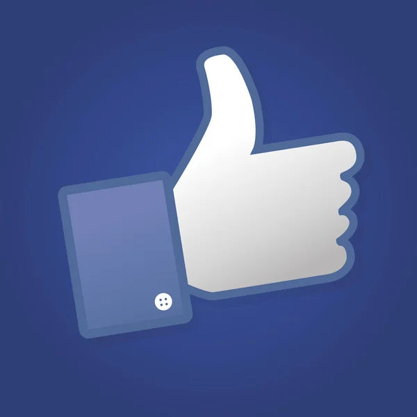 Visage symbole main j'aime fan fanpage social vote n'aime pas réseau livre icône communauté — Image vectorielle