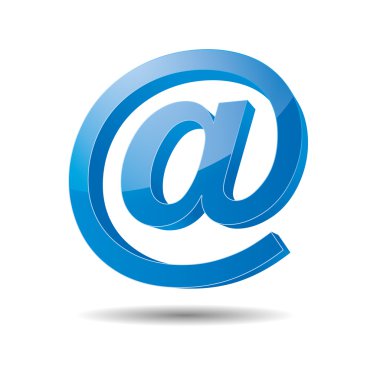 3d email e-mail senden post at mailbox support contact pictogram sign symbol message clipart