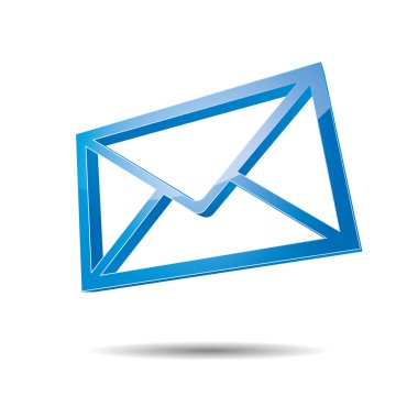 3d email e-mail senden post at mailbox support contact pictogram sign symbol message clipart