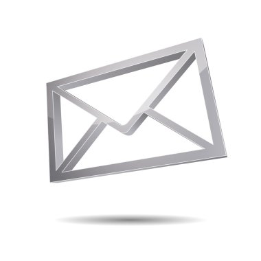 3d email e-mail senden post at mailbox support contact pictogram sign symbol message clipart