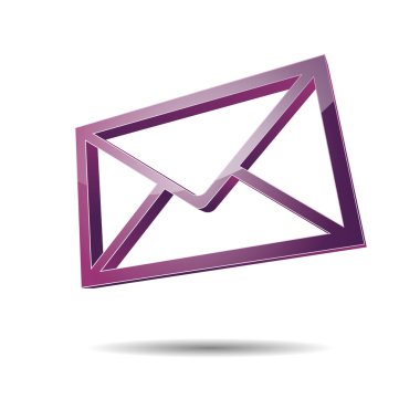 3d email e-mail senden post at mailbox support contact pictogram sign symbol message clipart