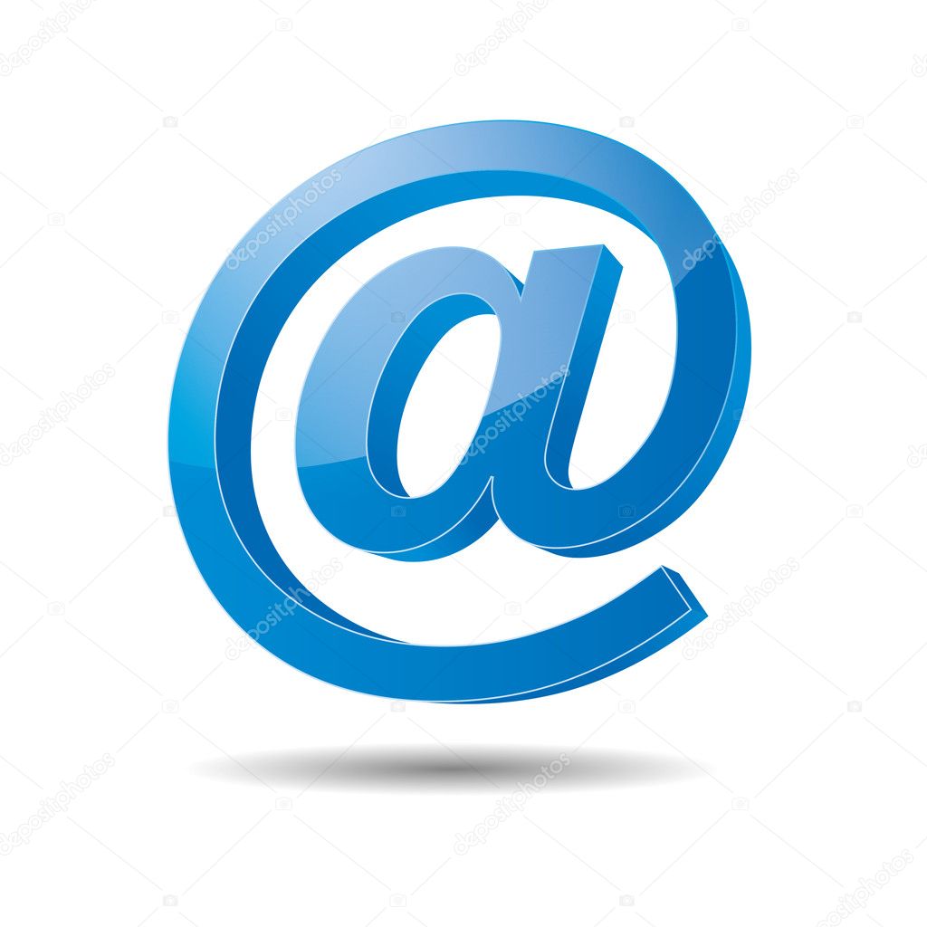 3d email e-mail senden post at mailbox support contact pictogram sign symbol message