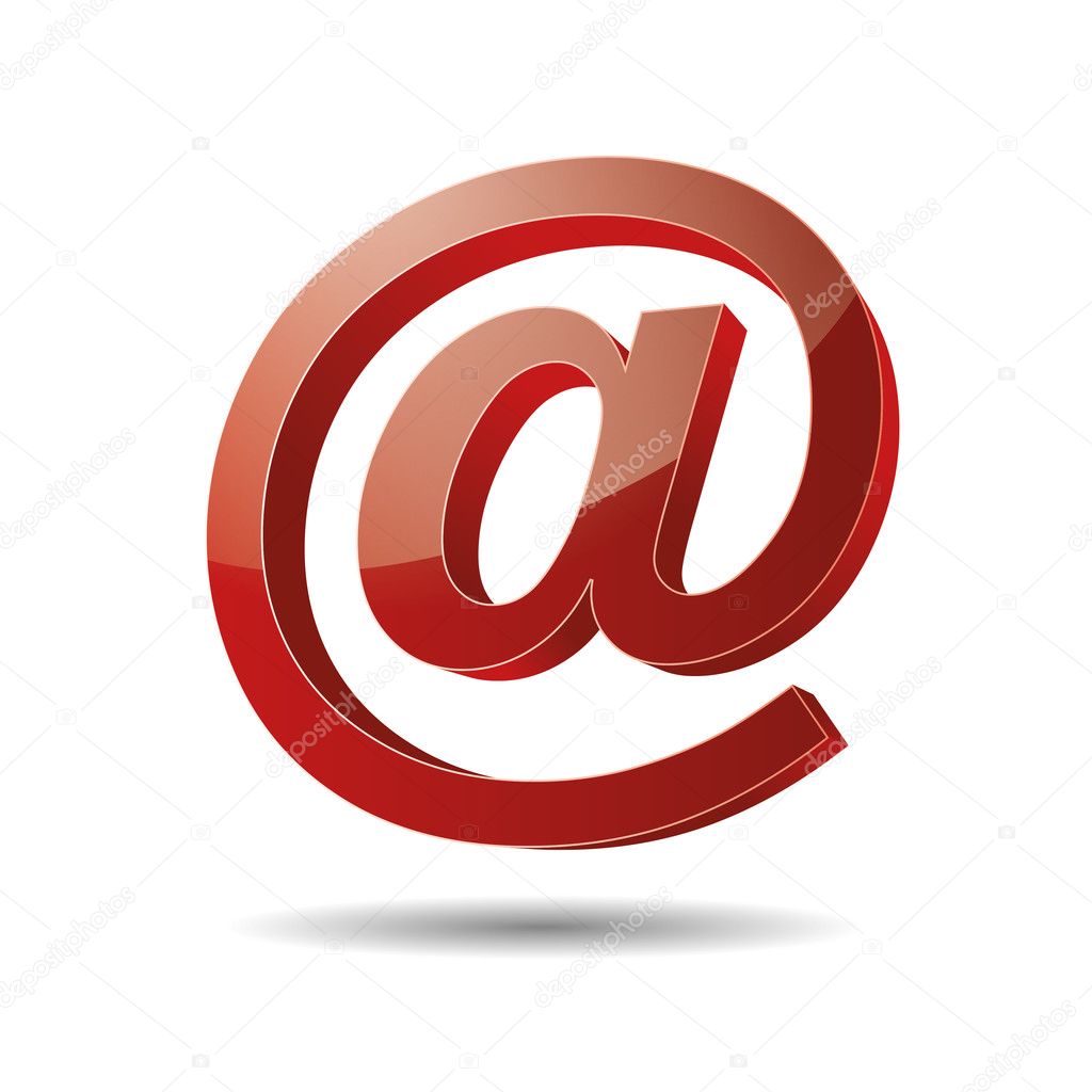 3d email e-mail senden post at mailbox support contact pictogram sign symbol message