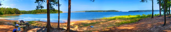 Jezioro de szary, panoramiczny — Zdjęcie stockowe