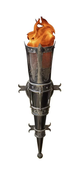 Wrought-iron torch — Stock Photo, Image