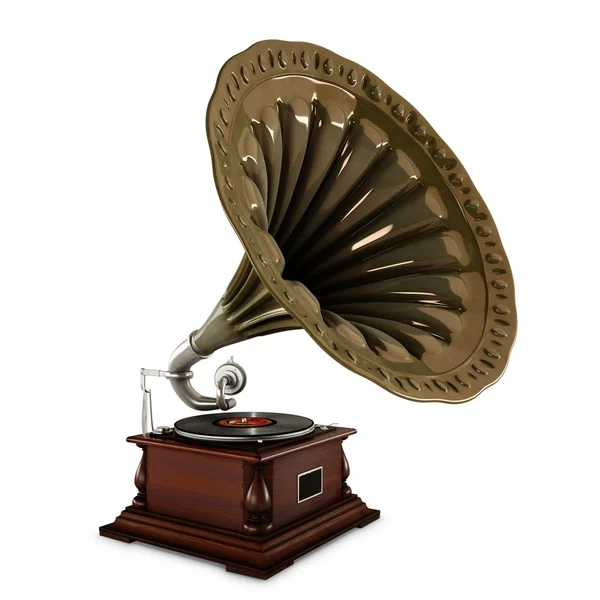 Eski gramofon — Stok fotoğraf
