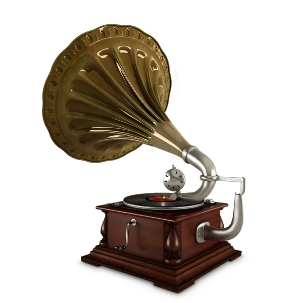 Eski gramofon — Stok fotoğraf