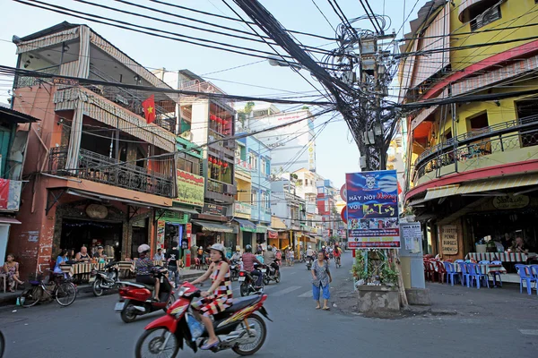 stock image Power lines in Saigon