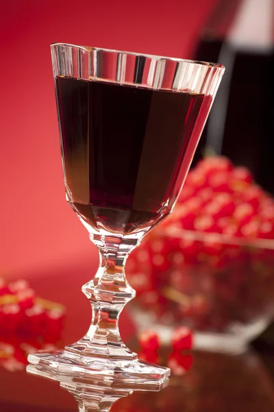 Víno červené plody — Stock fotografie