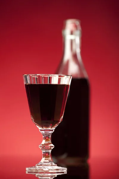 적포도주 한 잔 — 스톡 사진