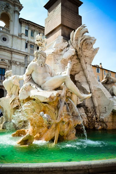 Fountain of four rivers — Stock Photo, Image