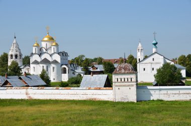 Panorama of Suzdal. Golden ring of Russia. clipart