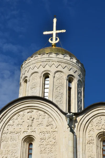 stock image Dmitrievsky cathedral in Vladimir, 1194-1197 years. Golden Ring of Russia.