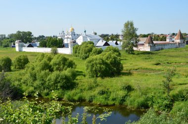 Panorama of Suzdal. Golden ring of Russia. clipart