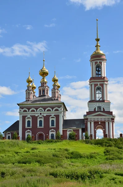 Suzdal でミハイル arhangel の教会。ロシアの金の指輪. — ストック写真