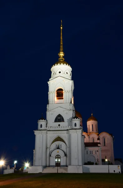 stock image The bell tower of the Uspensky Cathedral in Vladimir.