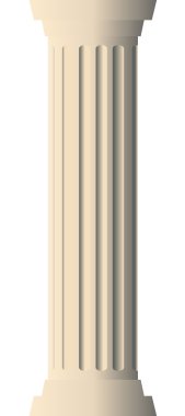 Vector illustration of column clipart