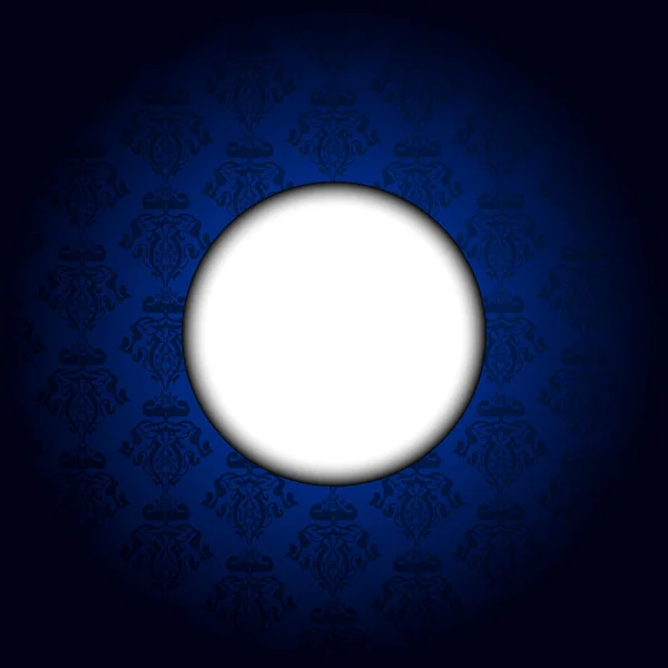 Cadre vectoriel bleu & blanc — Image vectorielle