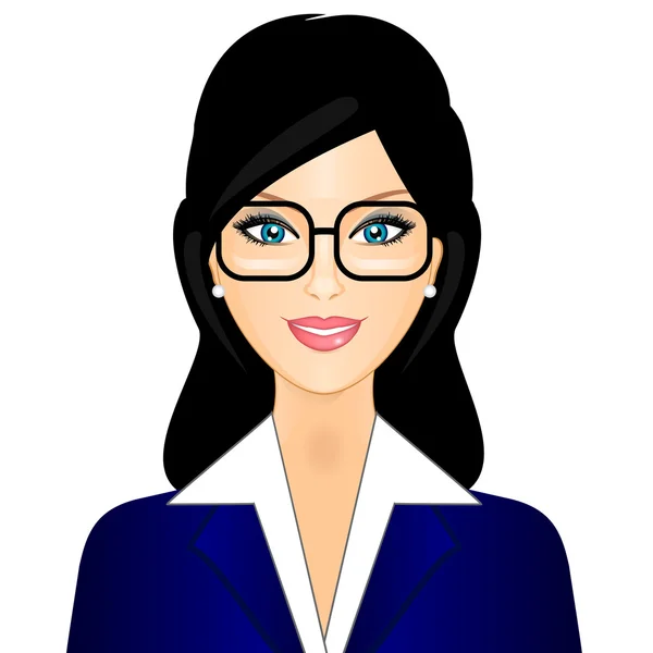 Illustrazione vettoriale della donna d'affari — Vettoriale Stock
