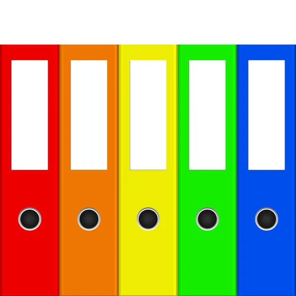 Vectorillustratie van kleurrijke bindmiddelen — Stockvector