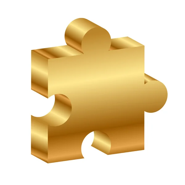 Illustrazione vettoriale del puzzle - 3d — Vettoriale Stock