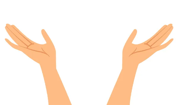 Illustrazione vettoriale delle mani — Vettoriale Stock