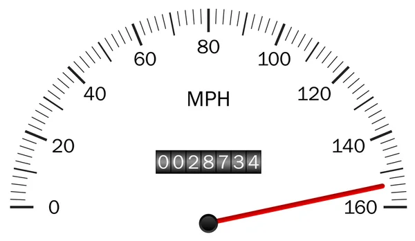 Illustration vectorielle d'un compteur de vitesse — Image vectorielle