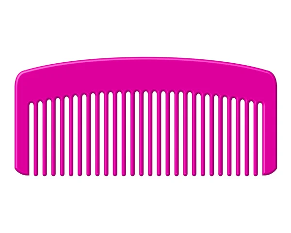 Vector illustration of pink comb — Stock Vector